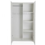 armoire blanche 2 portes ouverte