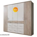 Armoire garde robe 5 portes