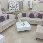 salon Valeria 5 places plus pouf meilleur prix en Tunisie