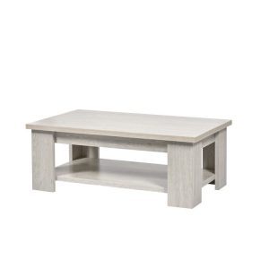 table basse rectangle couleur chene blanchi