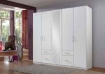 Dressing armoire 5 portes battante blanche