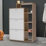 porte chaussures 3 etages balnc beige