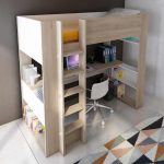 lit mezzanine pour enfant avec lit et bureau