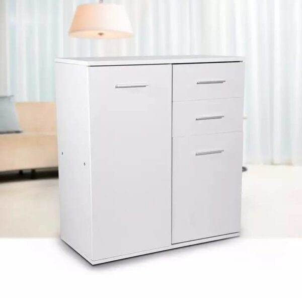 commode haute zina avec 2 portes et 2 tiroir pour rangement optimal