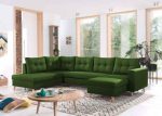 Salon nordique tunisie couleurs verte salon canapé d'angle