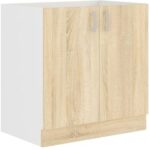 Meuble bas 2 portes pour cuisine en KIT 80cm