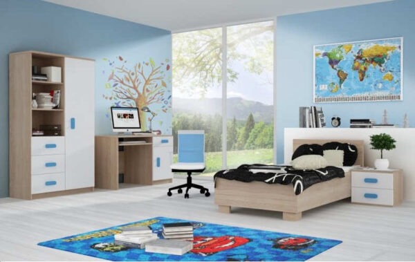 Chambre d'enfant complète taysir 3 couleurs