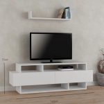meuble tv moderne modèle bizerte blanc