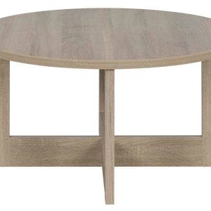 table basse ronde bois chêne 70 cm