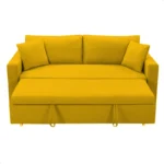 Canapé convertible CROSS couleur jaune