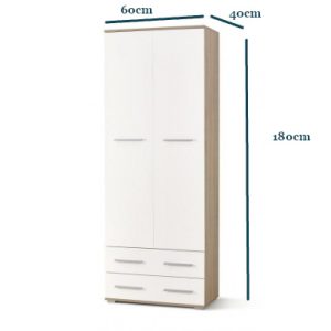 mini-armoire-2-portes-60x40x180cm-sonoma-blanc
