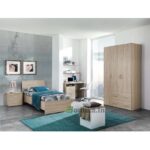 Chambre à coucher adulte enfant une place modèle little