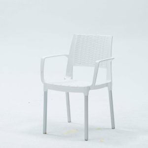 chaise cafés Rotino blanche