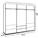 Armoire chambre à coucher 6 portes – Image 5