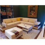 salon de coin Lena avec pouf meilleur Prix en Tunisie