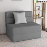 canapé lit deplimousse 1 place gris