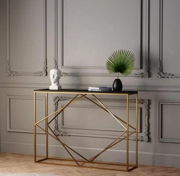 Petite Console Métal Doré