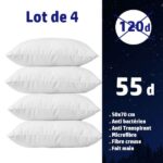 Lot de 4 oreillers