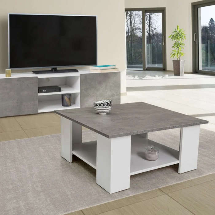 ensemble table tv table basse gris tunisie