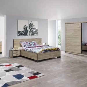 Chambre à coucher avec deux porte coulissante modèle Nostra fabriqué en Tunisie