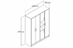 Petite armoire 4 portes rangement bibelot – Image 2