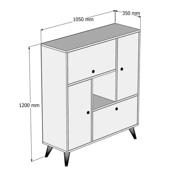 Buffet dimensions