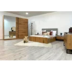 chambre à coucher adulte 2 places avec socles en fer forgé