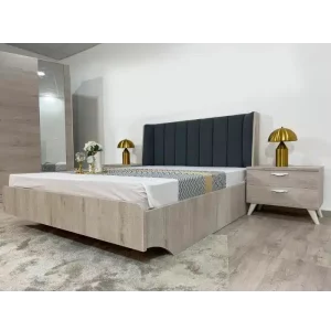 Le lit de place de la chambre à coucher modèle Grey