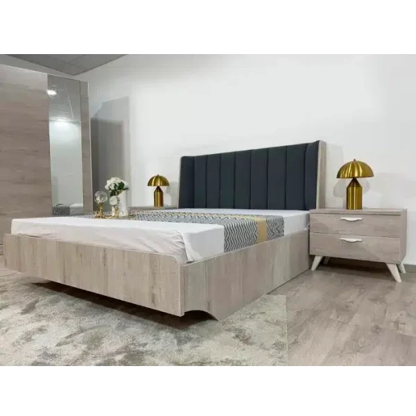 Le lit de place de la chambre à coucher modèle Grey