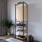 Penderie armoire garde-robe style industrielle en fer forgé