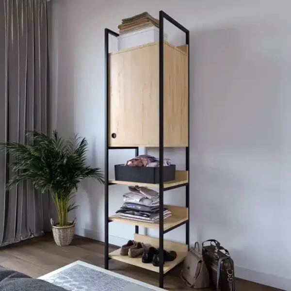 Penderie armoire garde-robe style industrielle en fer forgé