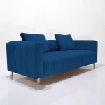 Canapé 3 places modèle divano en bleu roi
