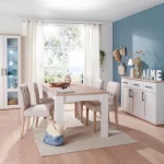 salle à manger 4 places peinture blanche