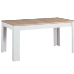 Table à manger , table de cuisine blanc chêne