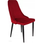 Chaise scandinave pour salle à manger ou bien salon de beauté fabricant en Tunisie de couleur rouge bordeaux