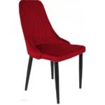 Chaise scandinave pour salle à manger ou bien salon de beauté fabricant en Tunisie de couleur rouge bordeaux