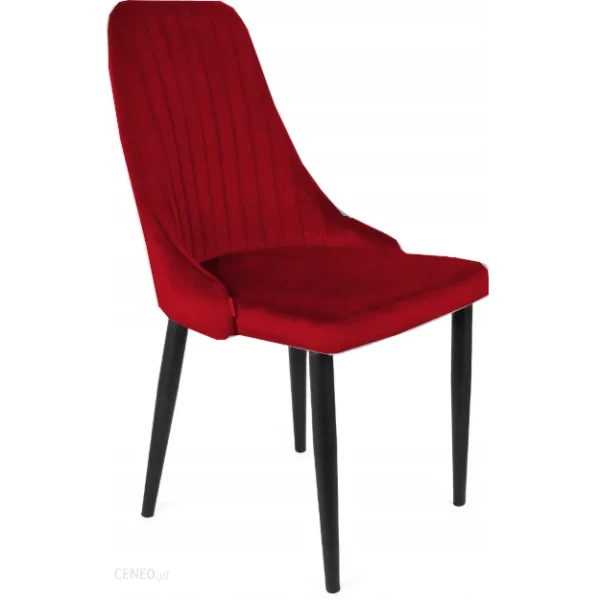 Chaise scandinave pour salle à manger ou bien salon de beauté fabricant en Tunisie de couleur rouge bordeaux