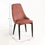 Dimension de la chaise de salon de thé scandinave