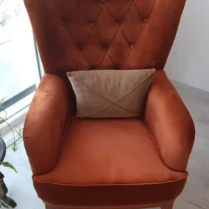 Fauteuil modèle CRAPA très belle qualité fabriquée en Tunisie avec des pieds en bois