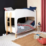 Lit superposé pour enfant de couleur blanche modèle edge
