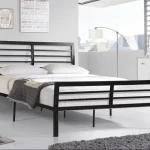 Lit 2 places fabriqué en fer forgé métallique en acier dimension 160 x 190 fabrication tunisienne made in Tunisia