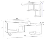 Dimension du meuble télévision 627