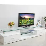 meuble télévision , table tv en verre trempé , livraison sur toute la Tunisie