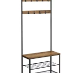 Porte-manteau modèle industriel porte chaussures en même temps meuble d'entrée Tunisie