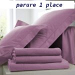 Parure de lit 1 place en violet clair 90x190