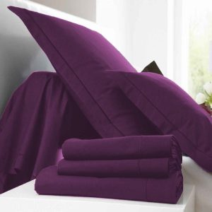 Parure de lit une place en violet en promotion