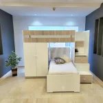 Lit superposé 90x190 cm+4 tiroirs-Lit STELLA