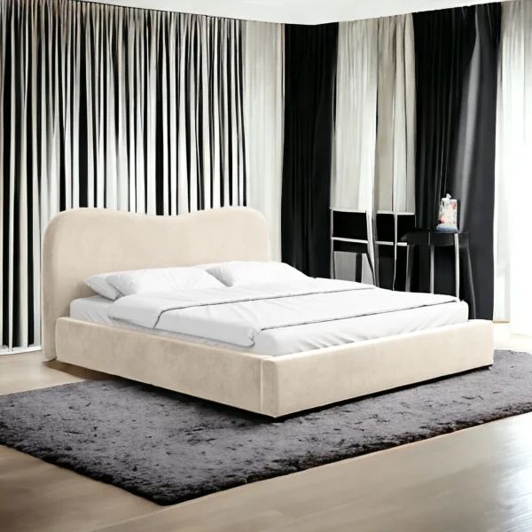 lit double Vague beige meilleur prix en Tunisie