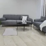 salon RIA composé de 2 canapé : 2 places ,3 places avec un pouf