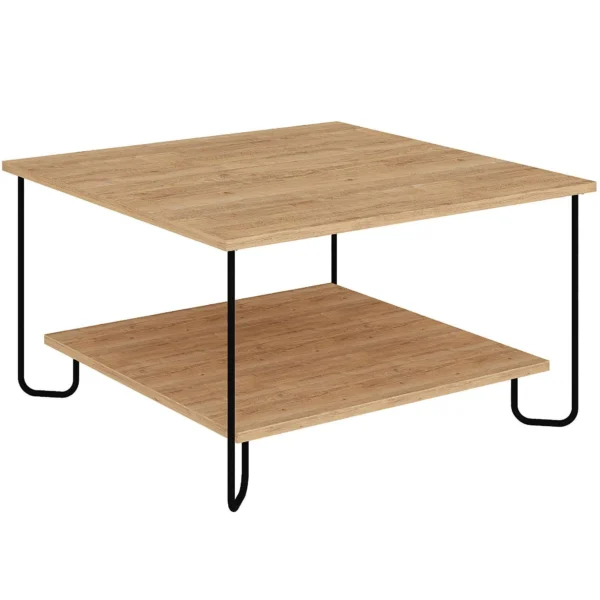 table basse modèle 2025 socle métallique plateau MDF stratifié